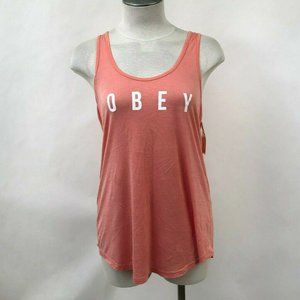 Obey Tank Top "Anyway" Coral